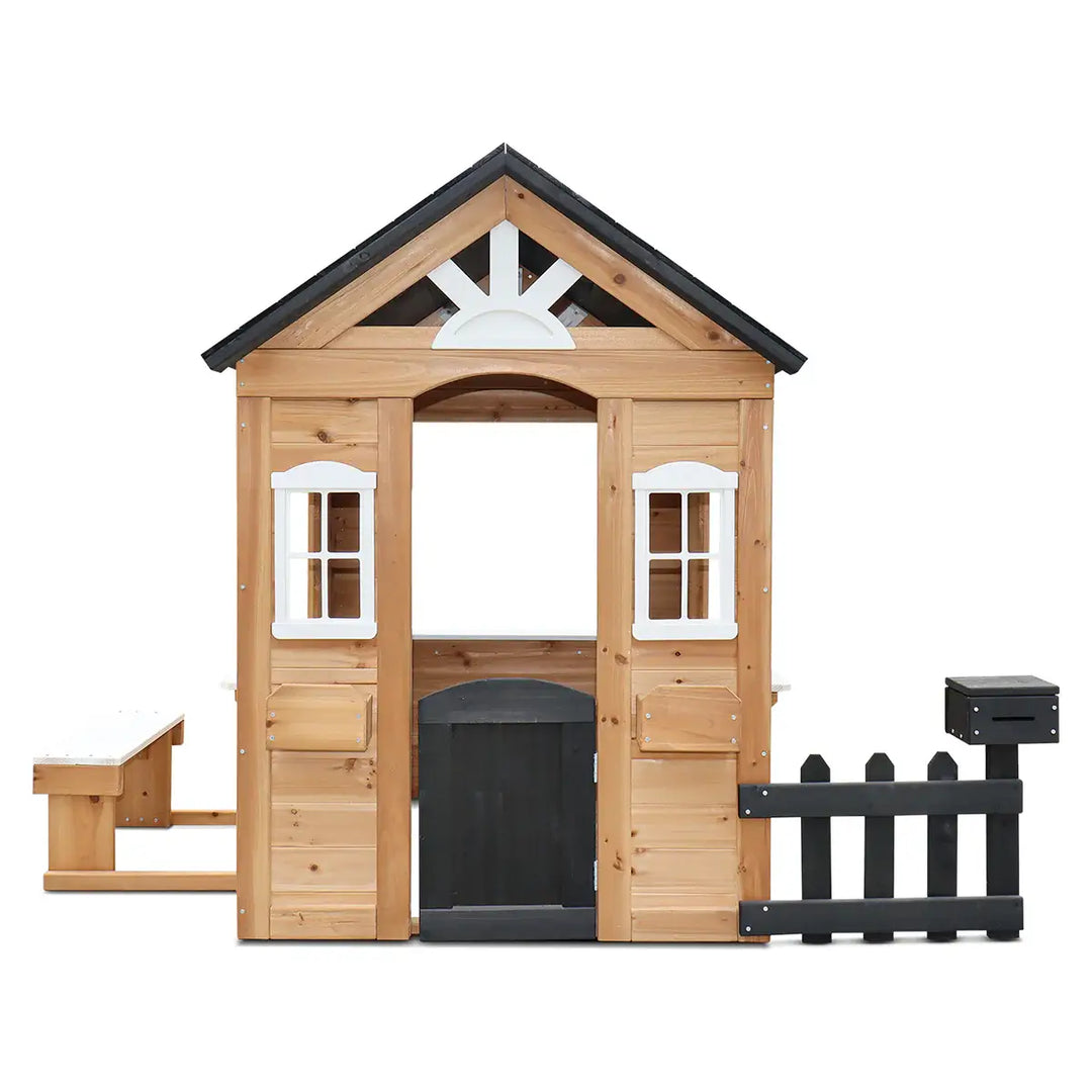 Kids Teddy V3 Cubby House Natural Timber - Lifespan Kids