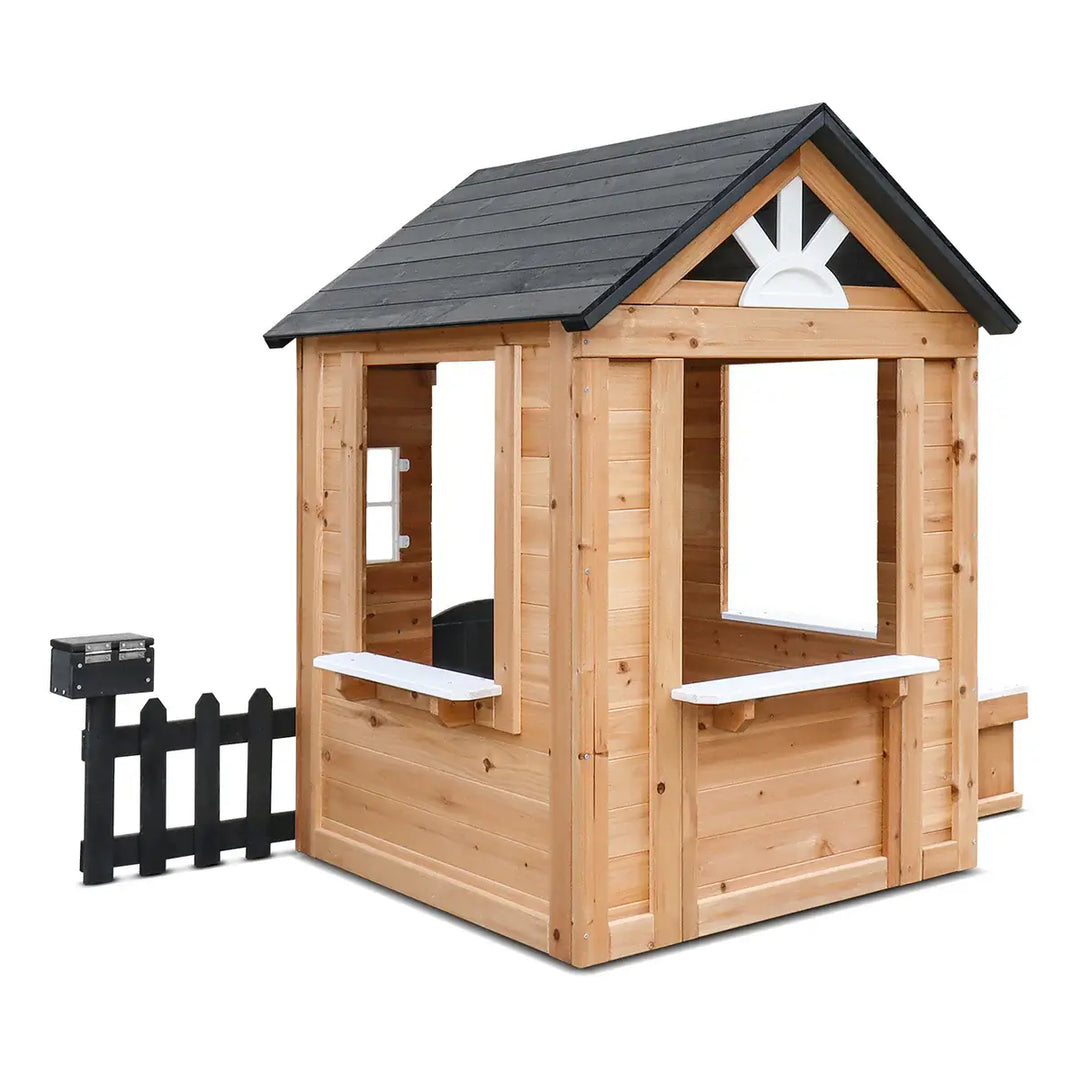 Kids Teddy V3 Cubby House Natural Timber - Lifespan Kids
