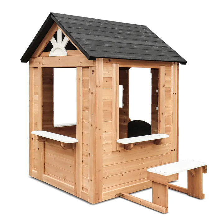 Kids Teddy V3 Cubby House Natural Timber - Lifespan Kids