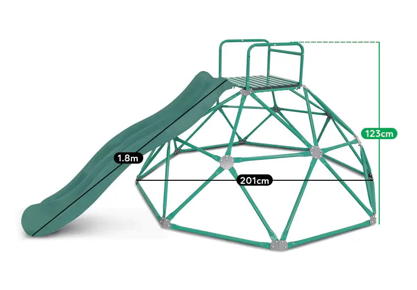 Summit 2.0m Dome Climber + 1.8m Slide - Lifespan Kids