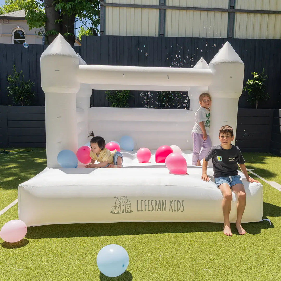 Palace Jumping Castle (White) - Lifespan Kids