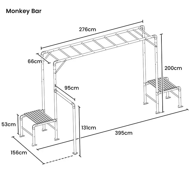 Junior Jungle Monkey Bar V2 Module - Lifespan Kids
