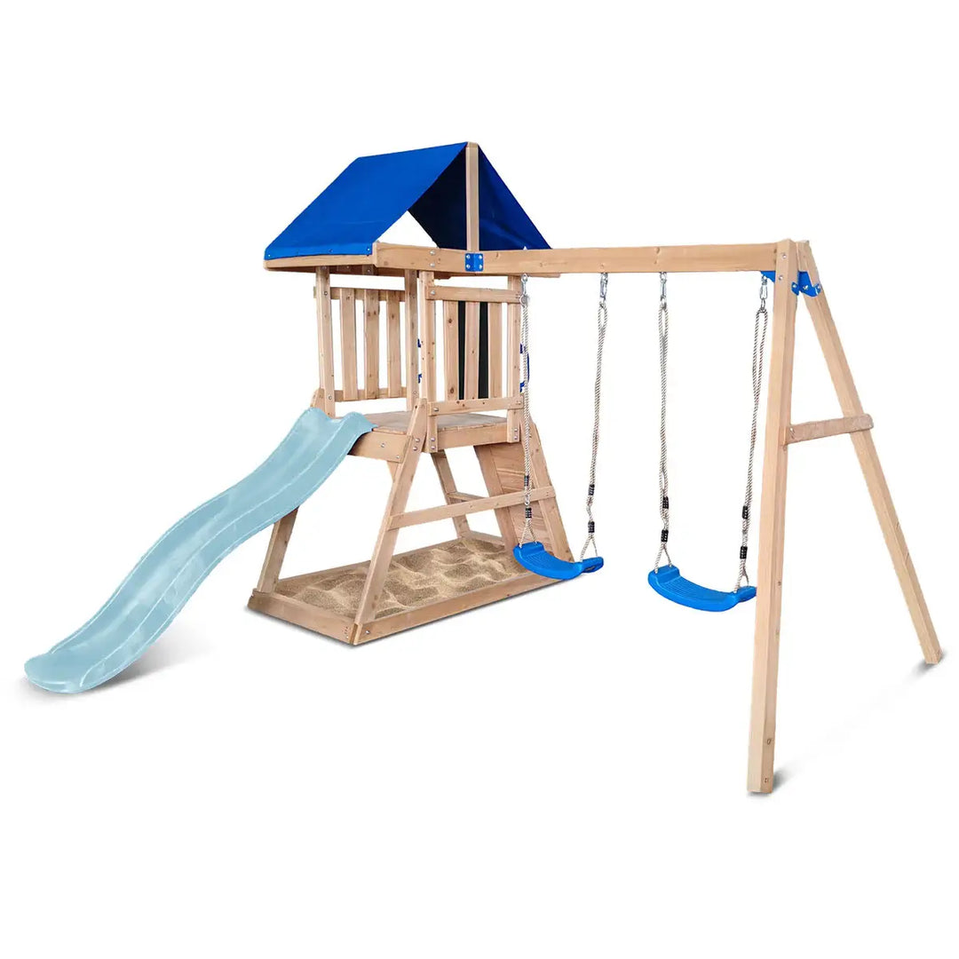Hazelbrook Swing Set & Playground with 1.8m Slide - Lifespan Kids