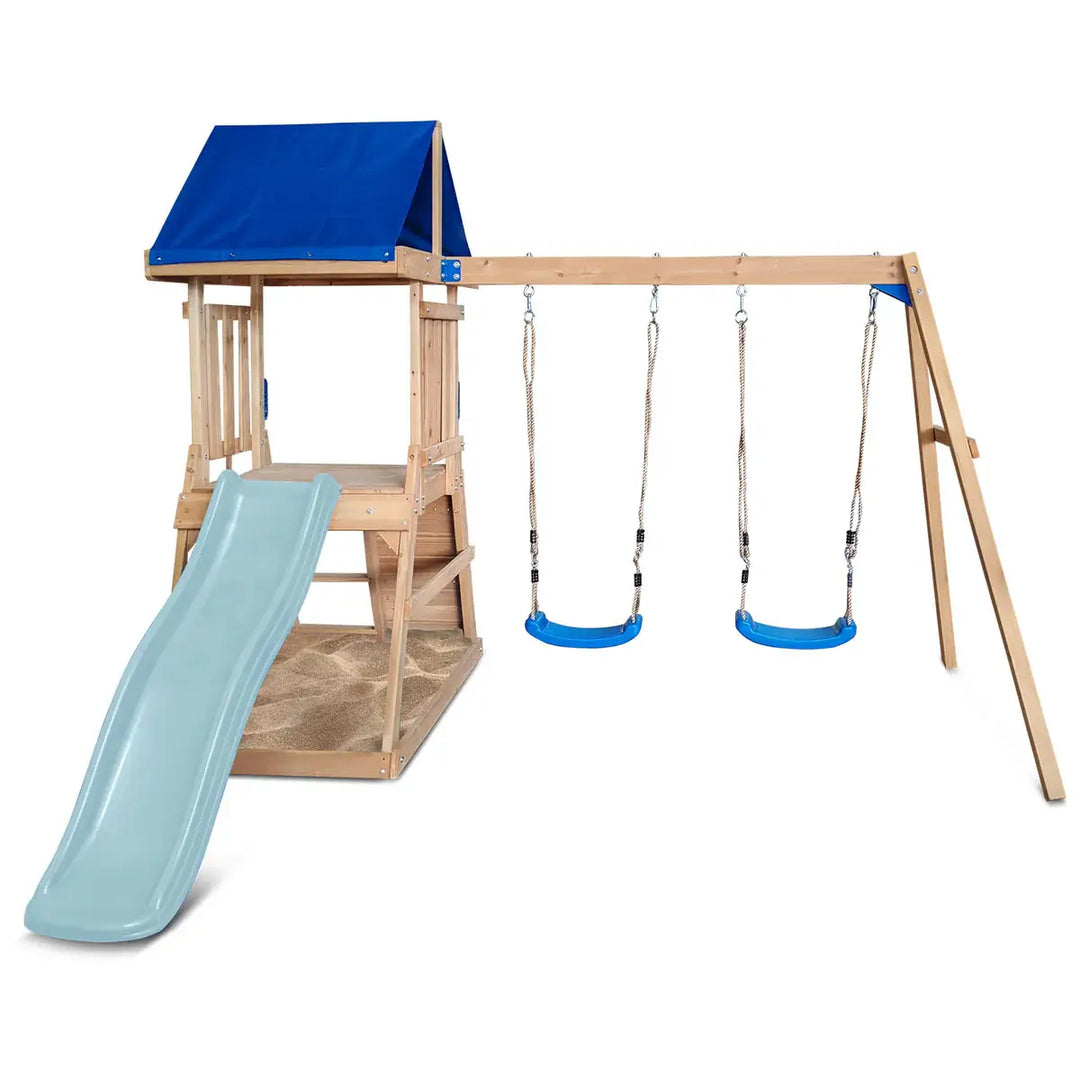 Hazelbrook Swing Set & Playground with 1.8m Slide - Lifespan Kids