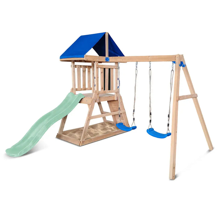 Hazelbrook Swing Set & Playground with 1.8m Slide - Lifespan Kids