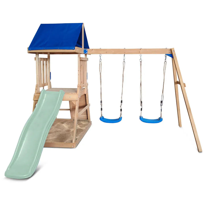 Hazelbrook Swing Set & Playground with 1.8m Slide - Lifespan Kids