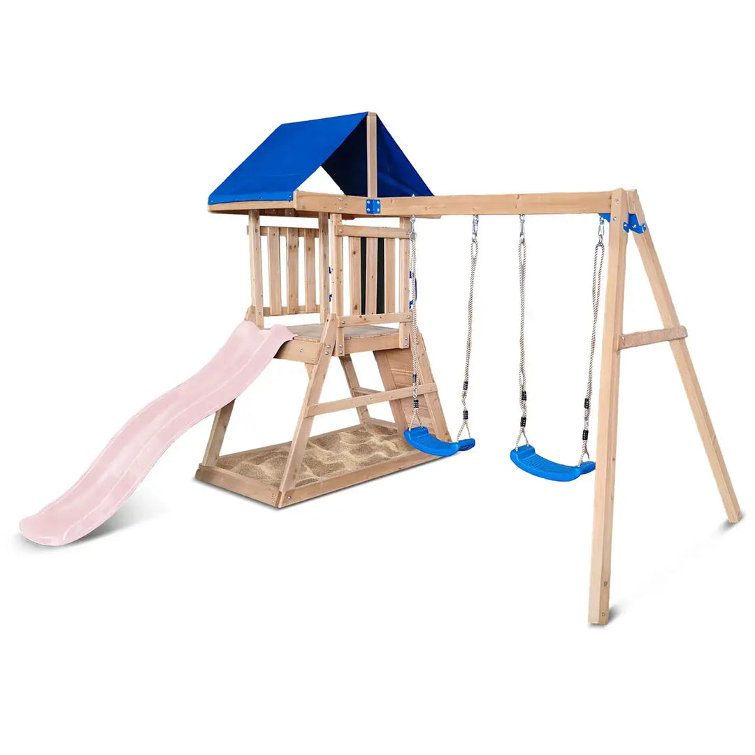 Hazelbrook Swing Set & Playground with 1.8m Slide - Lifespan Kids