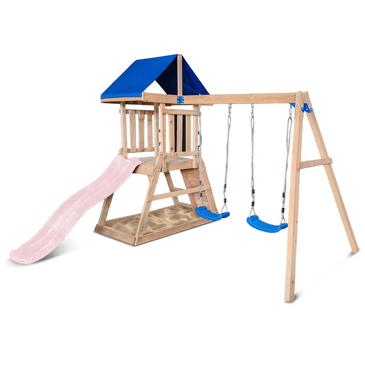 Hazelbrook Swing Set & Playground with 1.8m Slide - Lifespan Kids