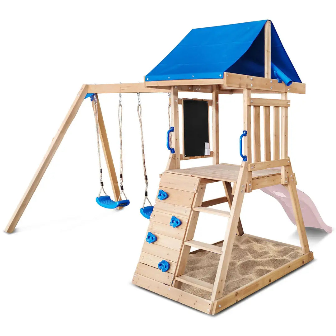 Hazelbrook Swing Set & Playground with 1.8m Slide - Lifespan Kids