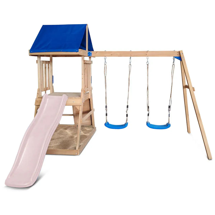 Hazelbrook Swing Set & Playground with 1.8m Slide - Lifespan Kids