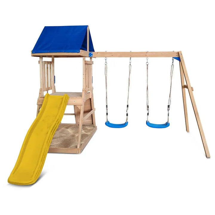 Hazelbrook Swing Set & Playground with 1.8m Slide - Lifespan Kids