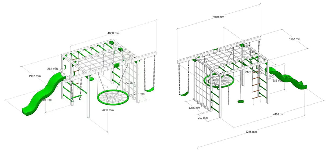 Orangutan Climbing Cube Jungle Gym Play Centre + Slide - Lifespan Kids