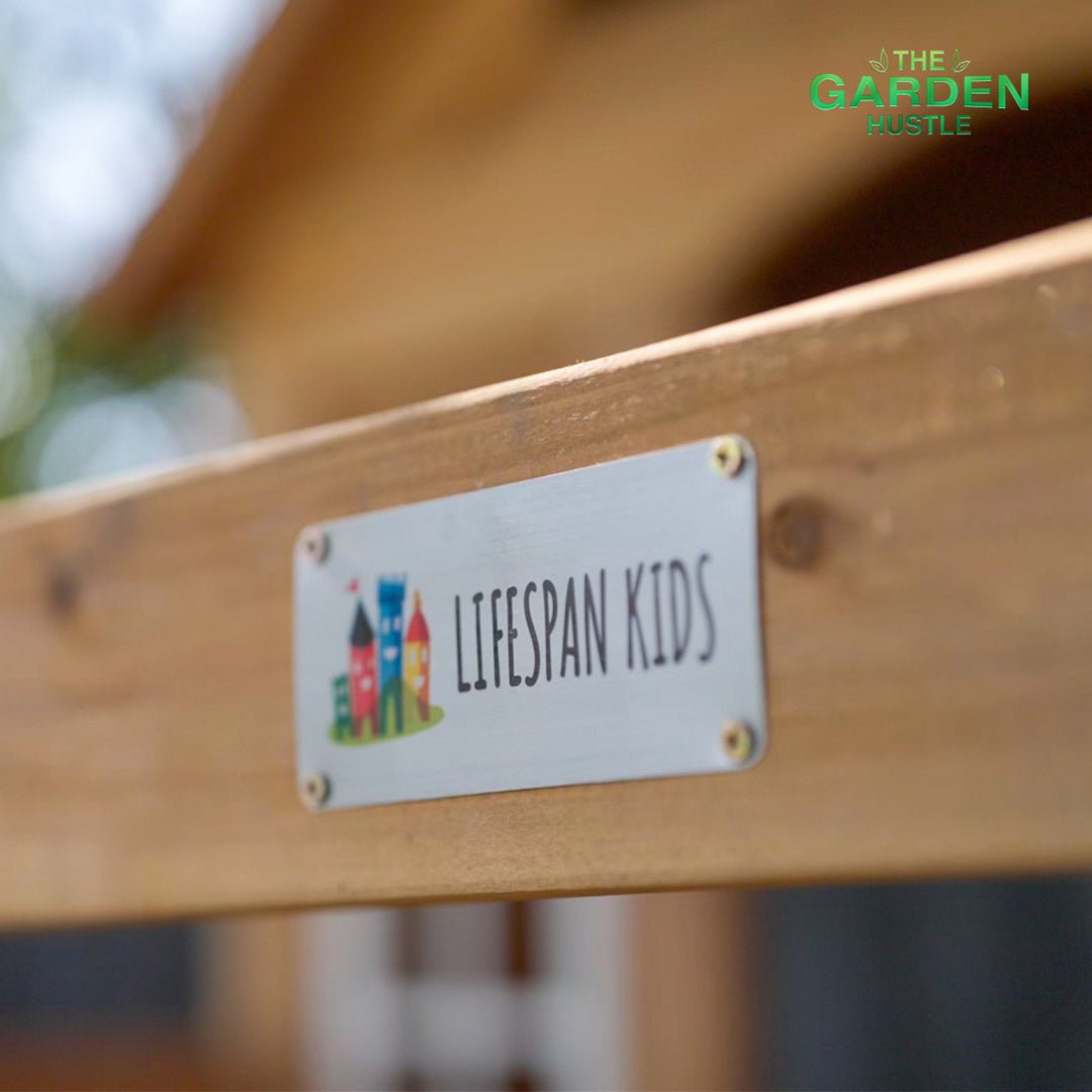 Silverton Cubby House with 1.8m Slide (Blue or Green) - Lifespan Kids