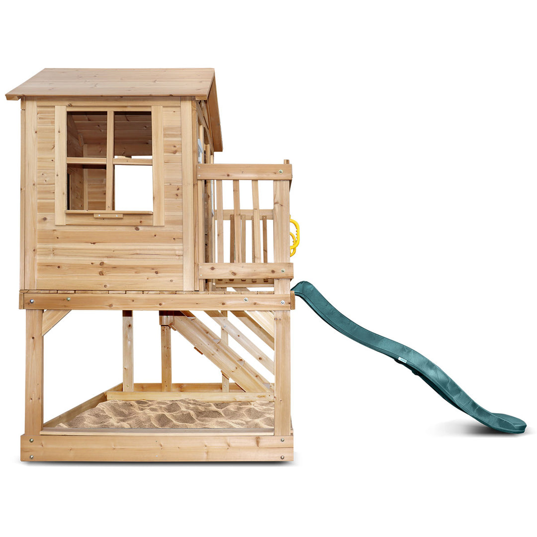 Silverton Cubby House with 1.8m Slide (Blue or Green) - Lifespan Kids