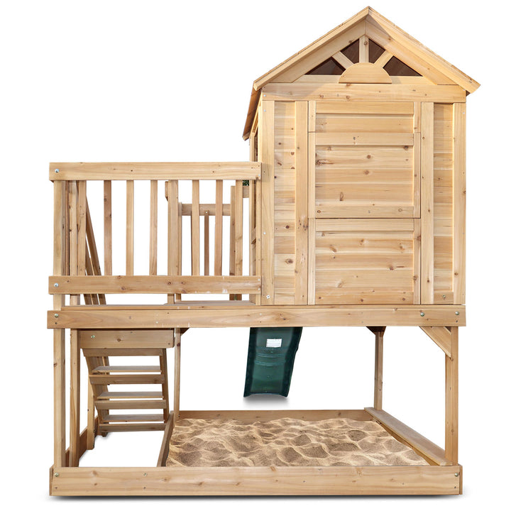 Silverton Cubby House with 1.8m Slide (Blue or Green) - Lifespan Kids