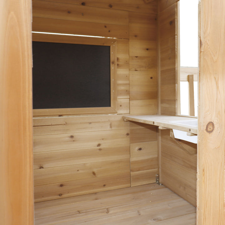 Silverton Cubby House with 1.8m Slide (Blue or Green) - Lifespan Kids