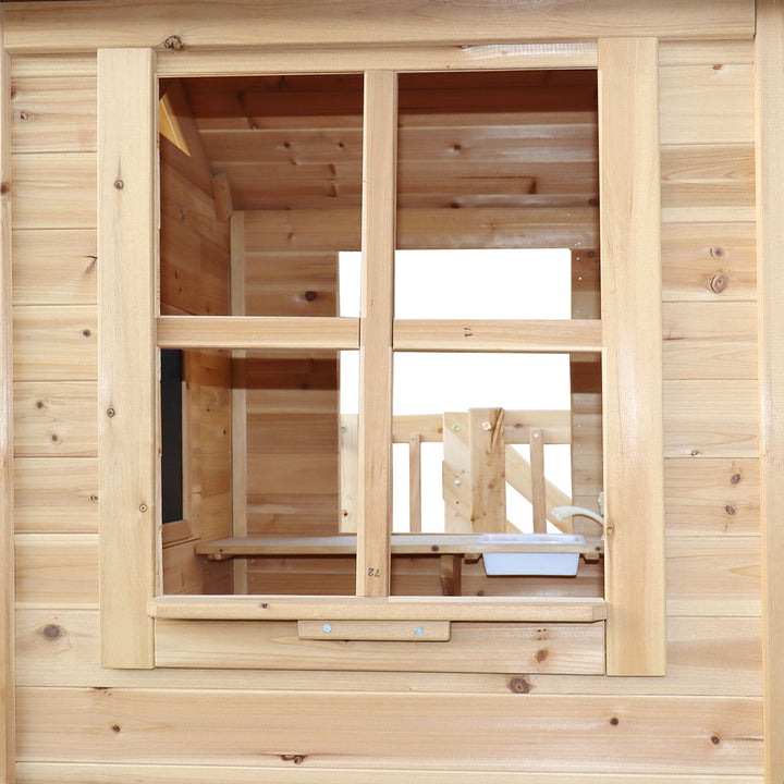 Silverton Cubby House with 1.8m Slide (Blue or Green) - Lifespan Kids