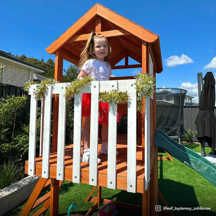 Springlake Play Centre with 2.2m Slide (Green, Blue  or Yellow Slide) - Lifespan Kids