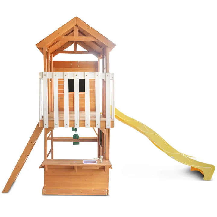 Springlake Play Centre with 2.2m Slide (Green, Blue  or Yellow Slide) - Lifespan Kids