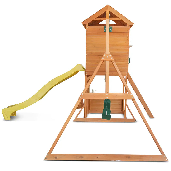 Springlake Play Centre with 2.2m Slide (Green, Blue  or Yellow Slide) - Lifespan Kids