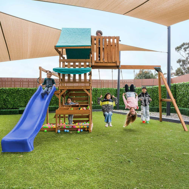 Walton Play Centre with Slide (Green, Blue or Yellow Slide) - Lifespan Kids