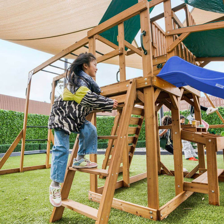 Walton Play Centre with Slide (Green, Blue or Yellow Slide) - Lifespan Kids