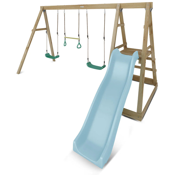 Winston 4-Station Timber Swing Set with Slide - Lifespan Kids