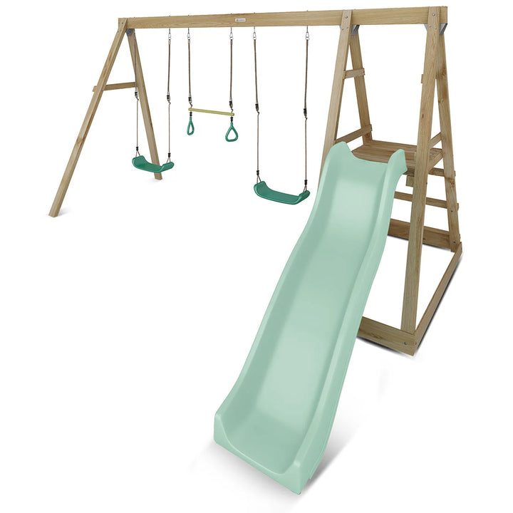 Winston 4-Station Timber Swing Set with Slide - Lifespan Kids
