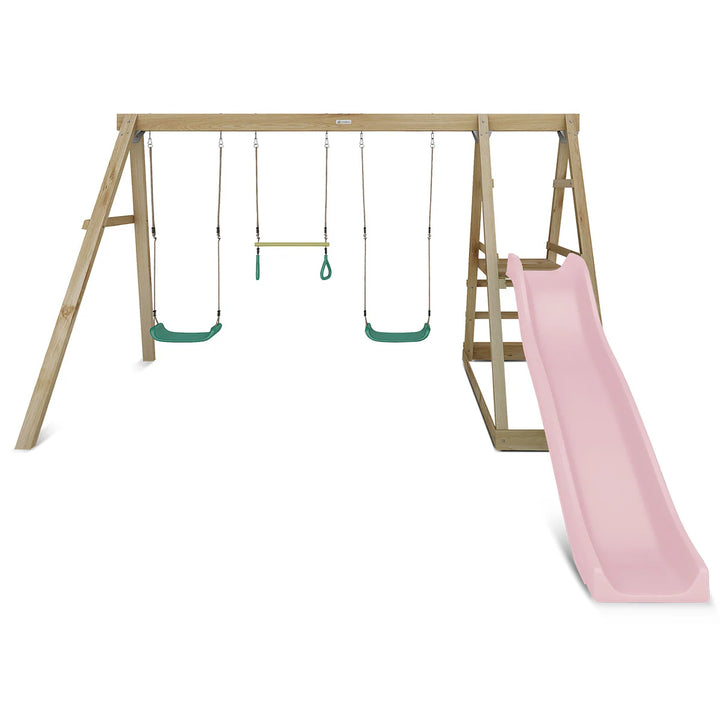 Winston 4-Station Timber Swing Set with Slide - Lifespan Kids