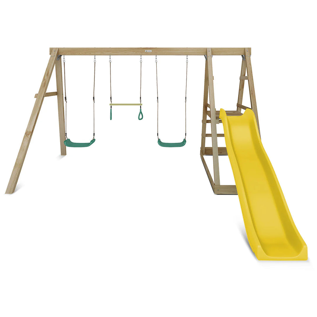 Winston 4-Station Timber Swing Set with Slide - Lifespan Kids