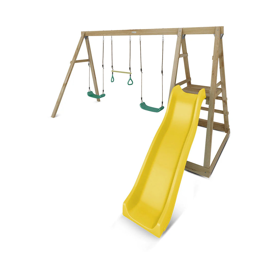Winston 4-Station Timber Swing Set with Slide - Lifespan Kids