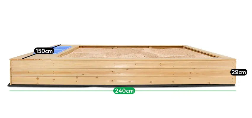 Mighty Rectangular Sandpit (Cover Optional) - Lifespan Kids