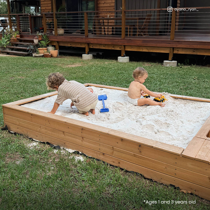 Mighty Rectangular Sandpit (Cover Optional) - Lifespan Kids