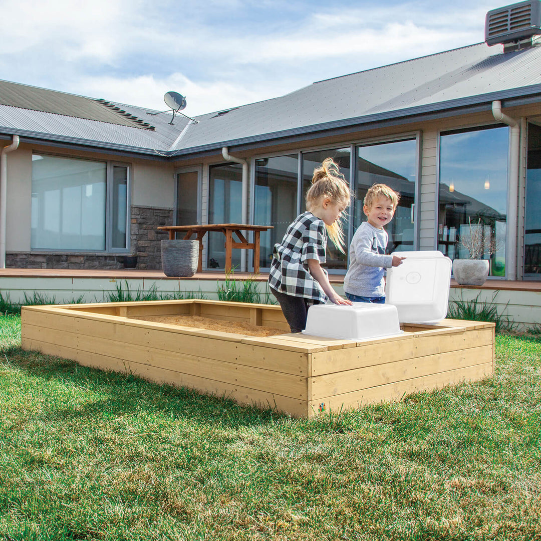 Mighty Rectangular Sandpit (Cover Optional) - Lifespan Kids