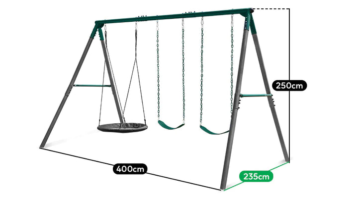 Titan Commercial Steel Swing Set