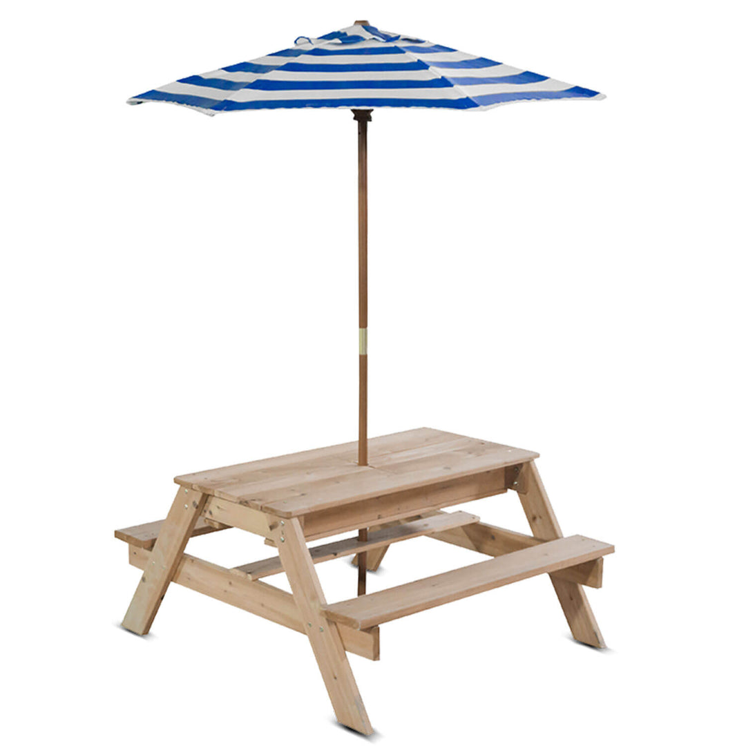 Sunrise Sand & Water Picnic Table + Umbrella