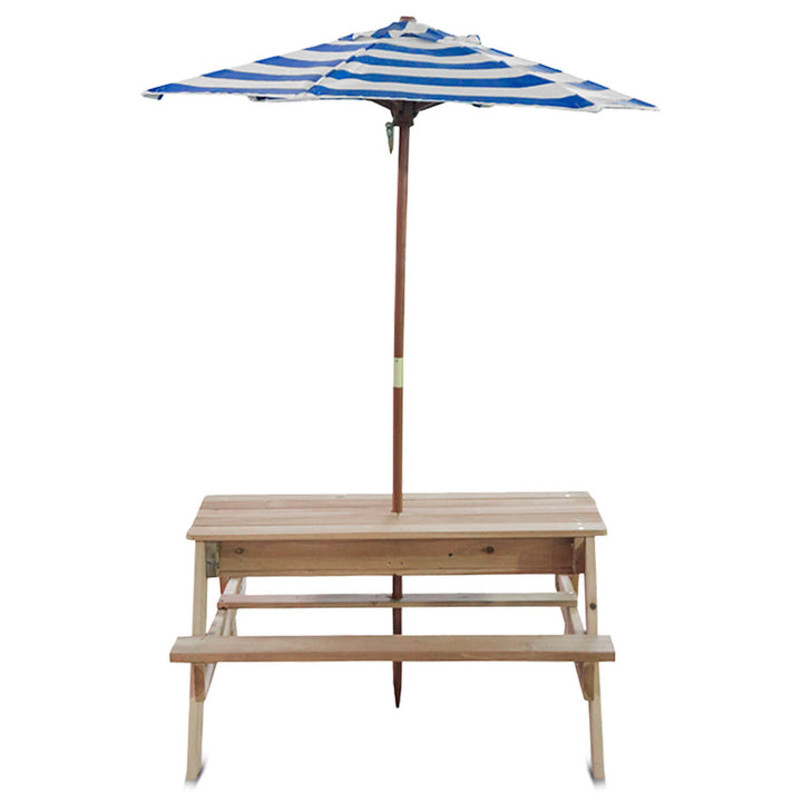 Sunrise Sand & Water Picnic Table + Umbrella