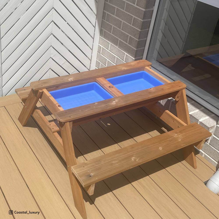 Sunrise Sand & Water Picnic Table + Umbrella - Lifespan Kids