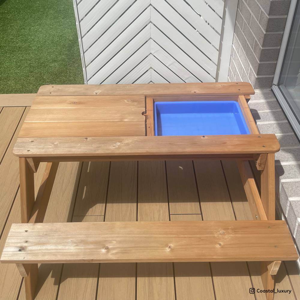 Sunrise Sand & Water Picnic Table + Umbrella - Lifespan Kids