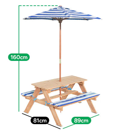 Sunset Picnic Table with Umbrella