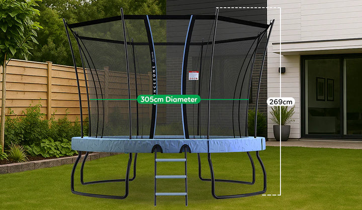 BounceZone Round Spring Trampoline - Medium (10ft) - Lifespan Kids