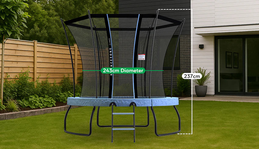 BounceZone Round Spring Trampoline - Small (8ft) - Lifespan Kids