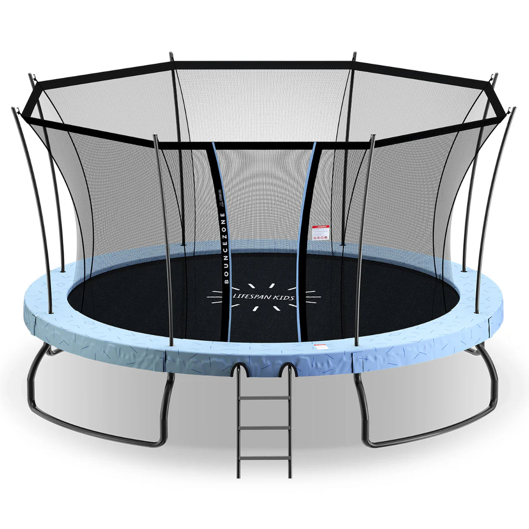 BounceZone Round Spring Trampoline - XL (14ft) - Lifespan Kids