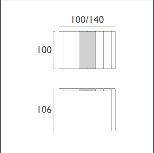 Siesta Vegas Extendable Bar Table from 1000mm to 1400mm (Available in White, Taupe, Black & Anthracite))