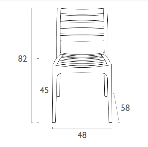 Siesta Ares Chair (Available in Black, White, Taupe, Chocolate, Silver Grey & Anthracite)