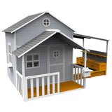 KidzShack Lovely Shack Cubby House with Mud Kitchen