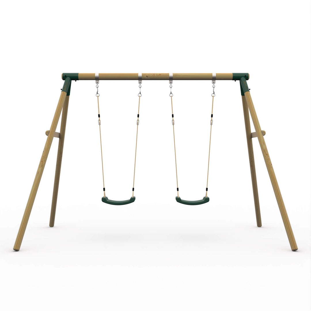 Plum Marmoset Wooden Swing Set
