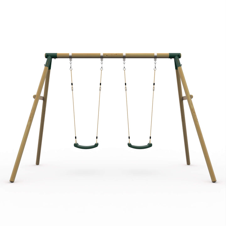 Plum Marmoset Wooden Swing Set
