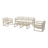 Siesta XL Mykonos Lounge Sofa, Lounge Armchairs & Lounge Table Set