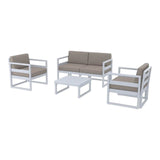 Siesta Mykonos Lounge Sofa, Lounge Armchairs & Lounge Table Set